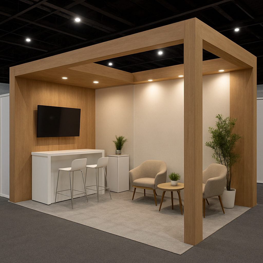 Booth pameran indoor yang menarik